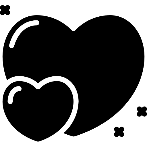 Hearts mood symbols emotion icon
