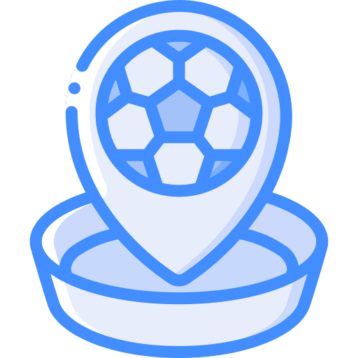 Location pin location pin stadium soccer icon Location pin location pin stadium soccer icon