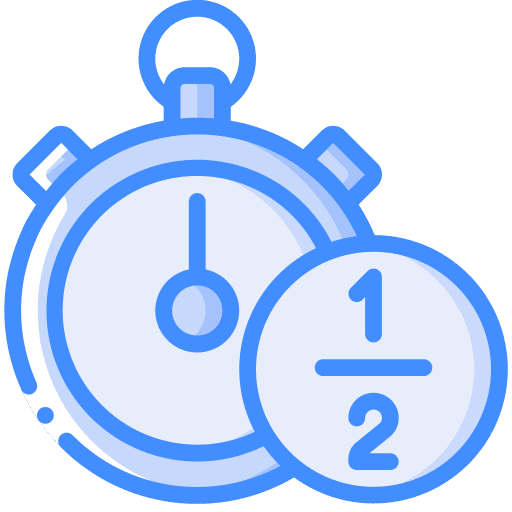Half time chronometer soccer football icon Half time chronometer soccer football icon