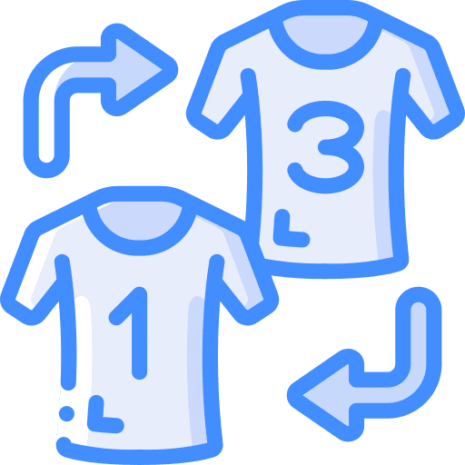Swap football jersey soccer icon Swap football jersey soccer icon
