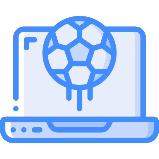 Laptop football electronics sport icon Laptop football electronics sport icon