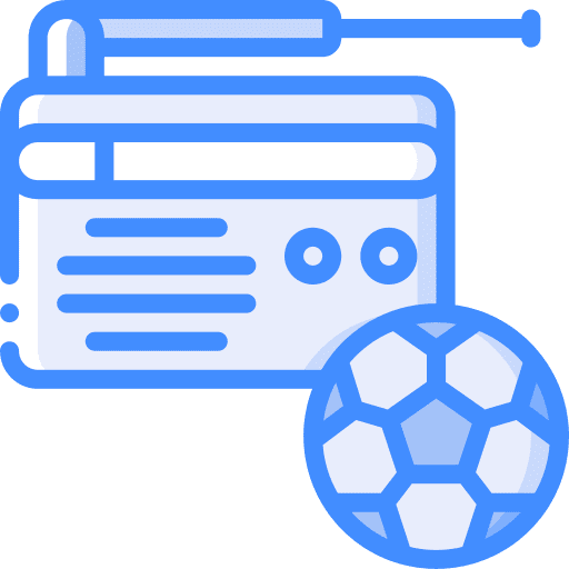 Radio match communications soccer icon Radio match communications soccer icon