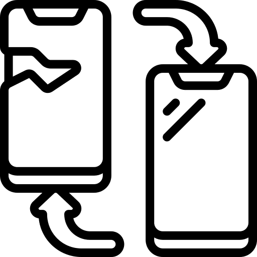 Smartphone electronics replace device icon