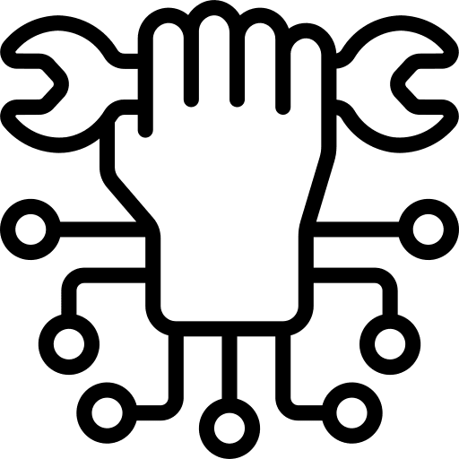 Technology technology repair tech service icon