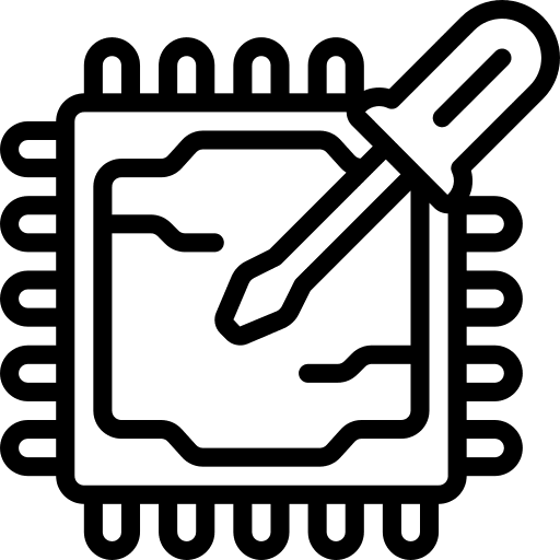 Cpu cpu processor repair icon