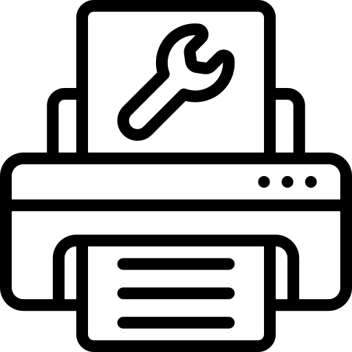 Printer electronics spanner printer icon