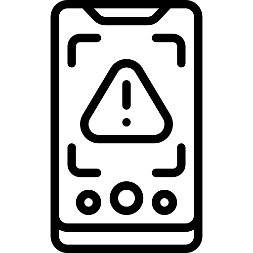 Smartphone error smartphone applications icon