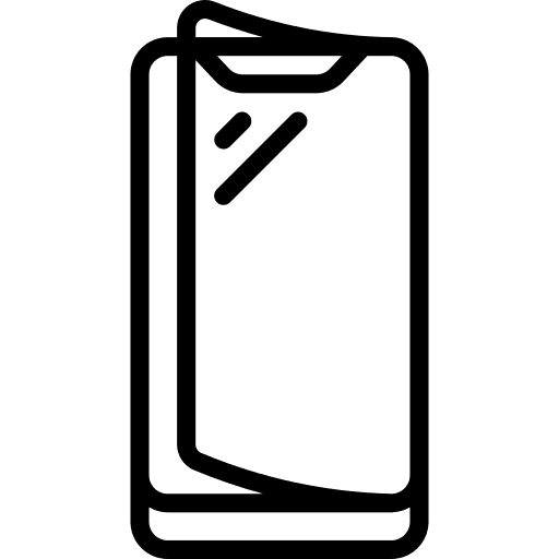 Smartphone glass electronics screen icon