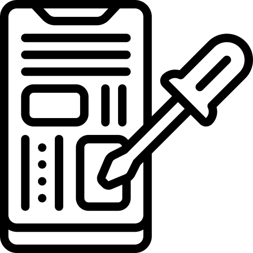 Smartphone repair screwdriver tools icon