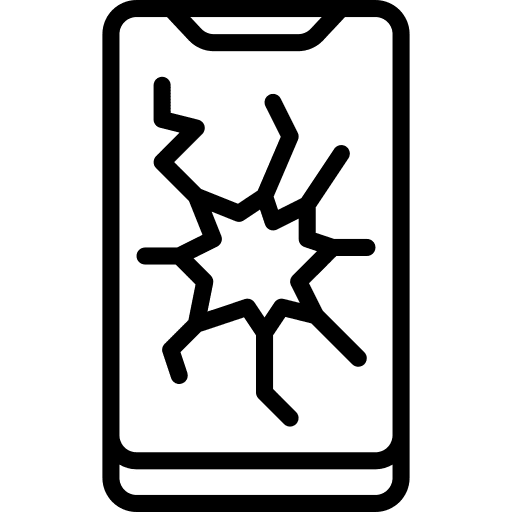 Smartphone smartphone display crack icon