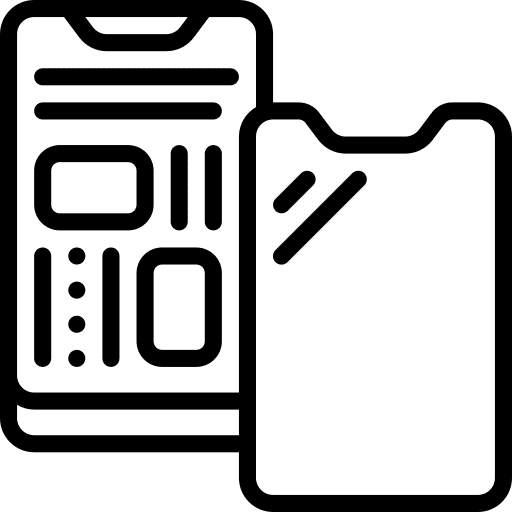 Smartphone smartphone replace display icon