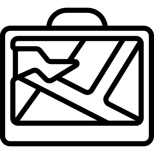Navigation technology cracked navigation icon