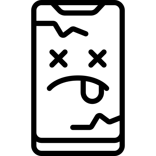 Smartphone dead emoji electronics icon