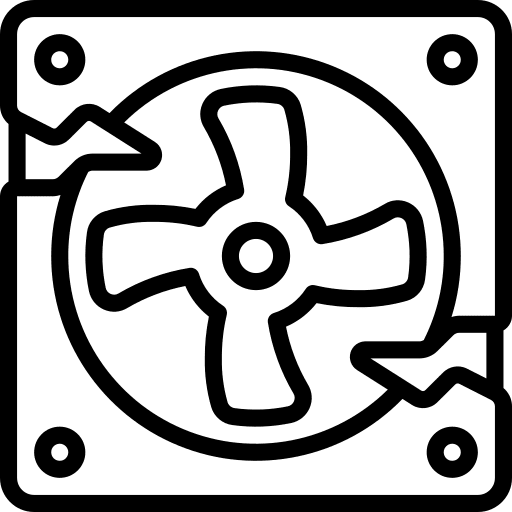 Fan technology electronics device icon