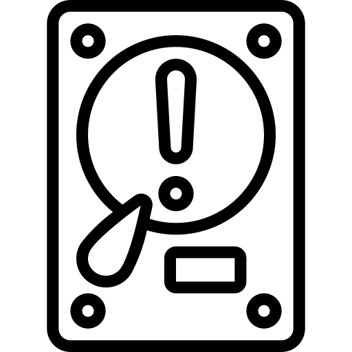 Hard drive data sync recovery icon