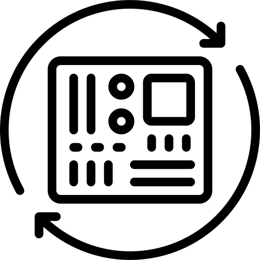 Motherboard computer device board icon