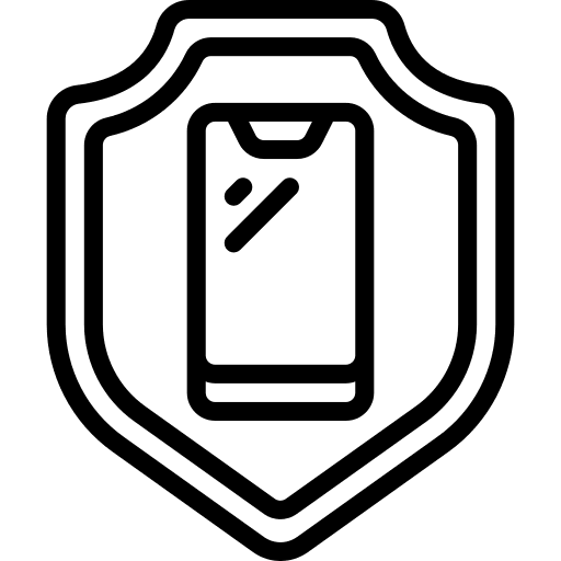 Shield security protection electronics icon