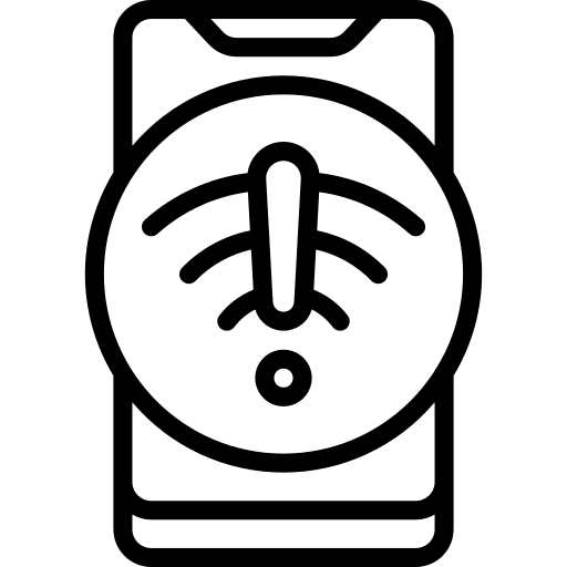 Smartphone connection smartphone signal icon