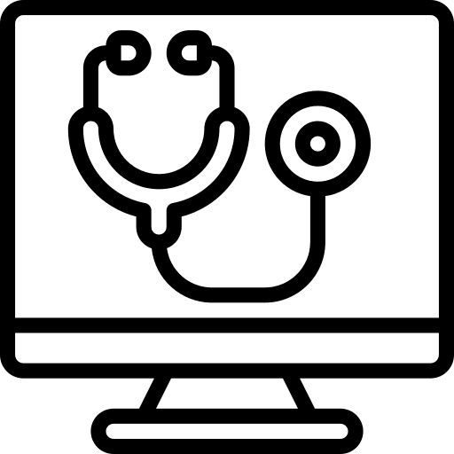 Stethoscope online phonendoscope stethoscope icon