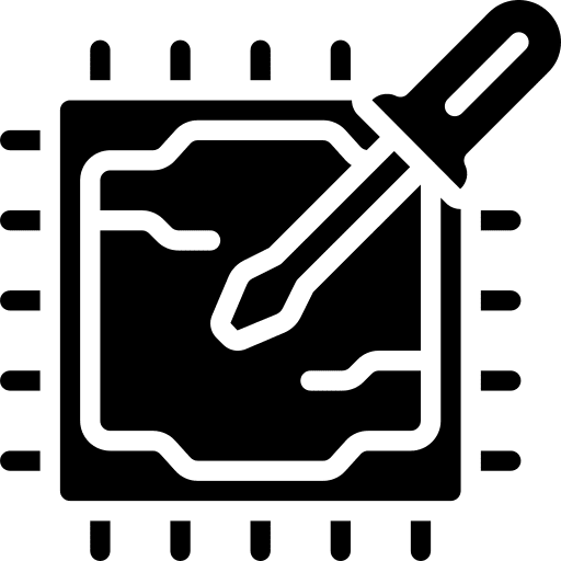 Cpu hardware cpu screwdriver icon