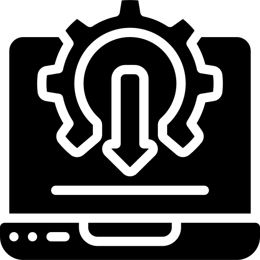 Laptop software electronics equipment icon