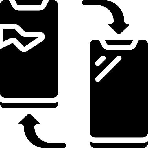 Smartphone smartphone replace switch icon