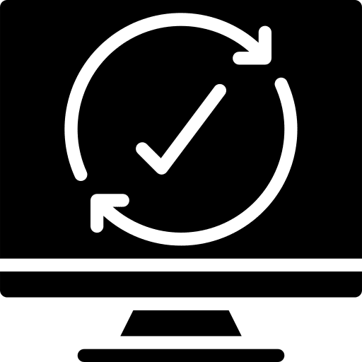 Update screen electronics laptop icon