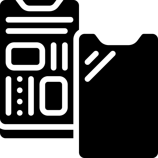 Smartphone mobile display replace icon