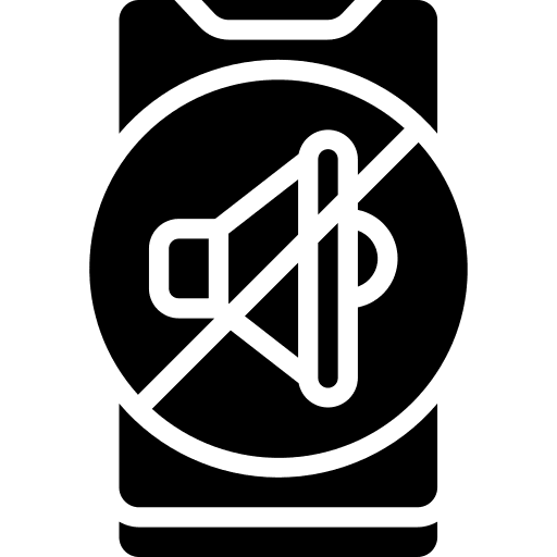 Smartphone silent mobile error icon