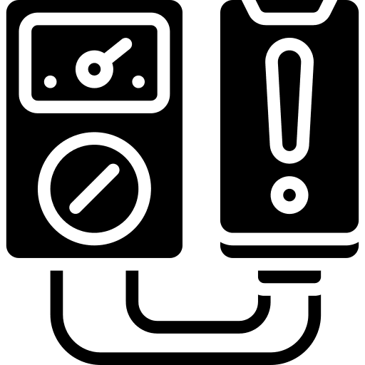 Tester electronics battery smartphone icon