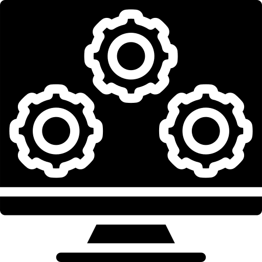 Desktop computer desktop computer electronics administration icon