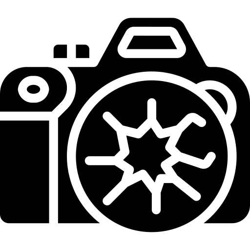Dslr camera electronics photo lens icon