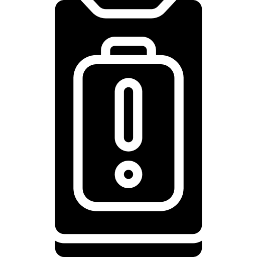 Battery level battery level alert electronics icon