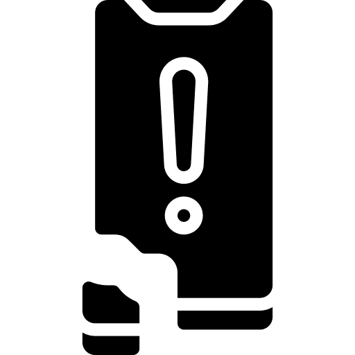 Broken telephone call broken electronics icon