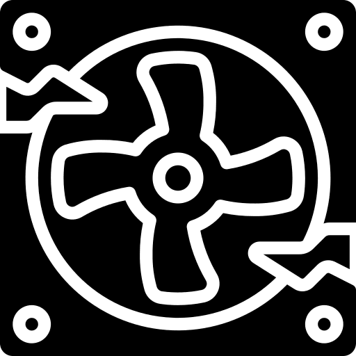 Fan hardware fan technology icon