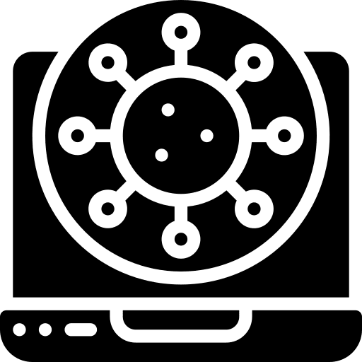 Laptop laptop threat electronics icon