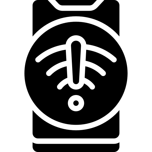 Smartphone alert connection smartphone icon