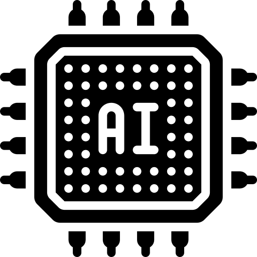 Chip technology cpu chip icon