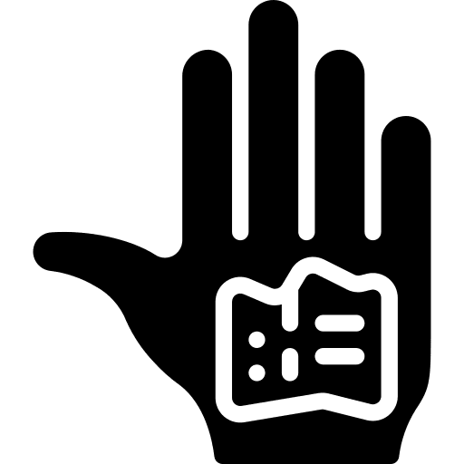 Implant hand technology implant icon