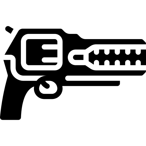 Revolver gun pistol weapon icon