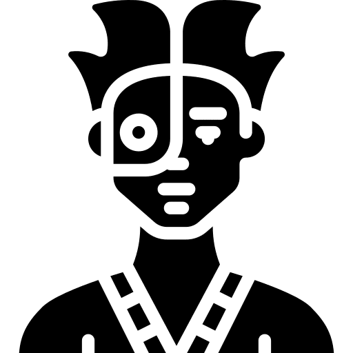Cyborg user cyborg humanoid icon