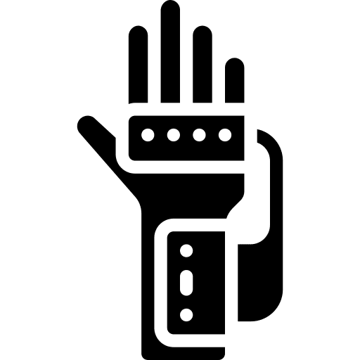 Glove power security protection icon