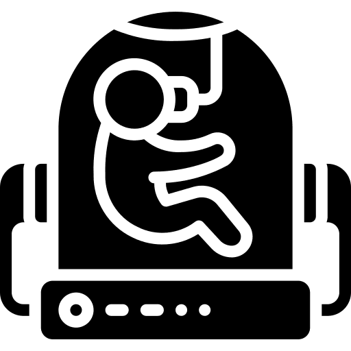 Tank pod human baby icon