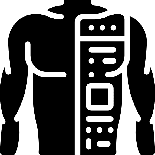 Body technology digital body icon