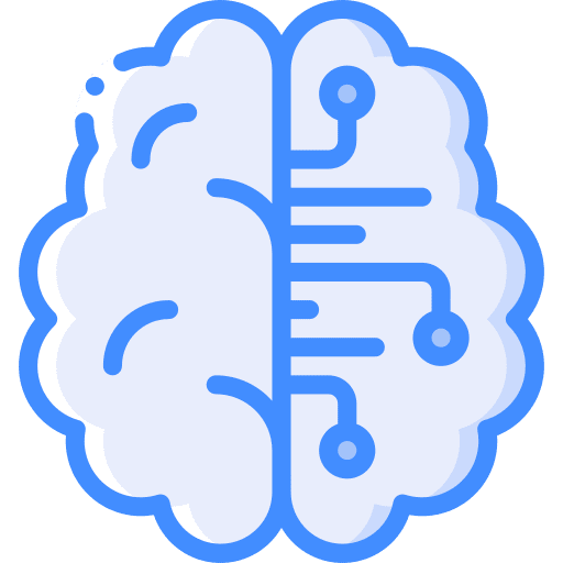 Human brain body part body organ mind icon