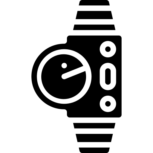 Smartwatch radar smartwatch time and date icon