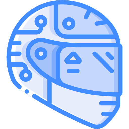 Helmet cyber futuristic science fiction icon