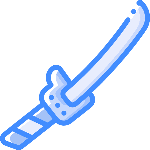 Katana cultures knife ninja icon