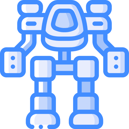 Robot electronics robotic suit icon