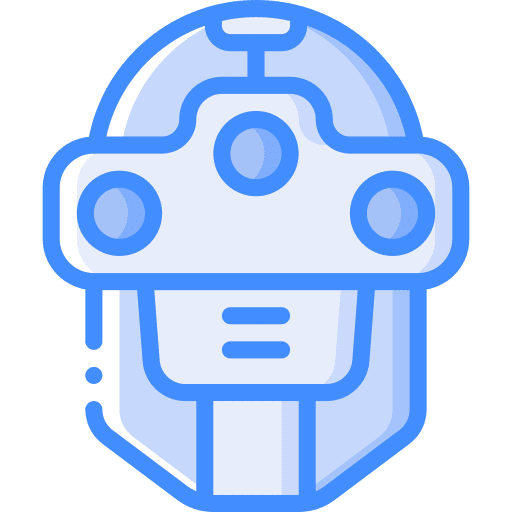 Robot head bot electronics icon